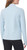 Mondetta Women's Long Sleeve Active Ribbed 1/2 Zip Top, Blue X-Small