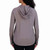 SAGE Women's Lightweight Hoodie, Long Sleeve, Gray, Small