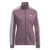 Adidas Women's 3 Stripe Full Zip Jacket, Purple, Large