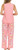 Flora Nikrooz Women's Super Soft 3 Piece Pajama Sleep Set, Pink, X-Small