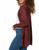 Ella Moss Women's Long Sleeve Cozy Cardigan, Zinfandel, Small