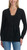 Splendid Women's Belted Button Front Long Sleeve Cardigan, Black, Small