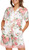 Flora Nikrooz Women's 2 Piece Relaxed Fit Soft Satin Pajama Set, Ivory, Medium