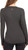 Spyder Active Women's Peached Jersey Long Sleeve Top, Black Heather, Medium