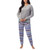 Nautica Women's 2-piece Pajama Set, Gray, 2X-Large