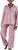Munki Munki Women's Flannel Notch Collar Classic Pajama Set, Pink, X-Large