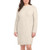 Dalia Women's Knit Long Sleeves Sweater Dress, Beige Mix, Large