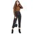 Guess Women's Belted 80's Straight Jeans, Night Owl, 29