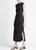 Vince Cotton Sleeveless Wrap Dress, Self Tie Belt, Black, X-Small