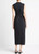 Vince Cotton Sleeveless Wrap Dress, Self Tie Belt, Black, X-Small