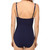 Tommy Bahama Pearl Over-The-Shoulder V-Neck One Piece, Navy, 6