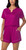 Carole Hochman Midnight Women’s 3-piece Elastic Waistband PJ Set, Pink, Large