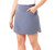 32 Degrees Cool Women's Skort, Heather Hero Navy, Large