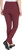 Dalia Women’s Pull On Ponte Pant, Mid Rise, Tummy Control Panel, Ruby, 2X-Large