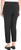 Hilary Radley Women's Pull on Dress Pants, 4 Way Stretch, Elastic Waist, Black, Small