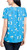 Hilary Radley Ladies' V-Neck Blouse, Blue and Off-White Floral, Medium