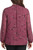 Hilary Radley Women's Long Sleeve Blouse Shirt, Burgundy Combo, Medium