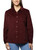J.A.C.H.S. Women's Collared Long Sleeve Velvet Shirt, Red, X-Large