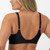 Bali Comfort Revolution Seamless Wirefree Bra, Black/Nude, Small