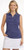 Pebble Beach Women’s Dry-Luxe™ Performance Sleeveless Golf Polo, Navy, X-Large