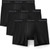 Tommy John Men's Essential Modal Boxer Brief Underwear 3Pack,Black, Medium