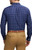 IZOD Men's Modern Fit Luxe Touch Twill Long Sleeve Button Down Shirt, Dark Blue, X-Large