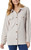 32 Degrees Heat Women's Relaxed Fit Long Sleeve Button-Up Shirt, Heather Quinoa, Small