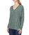 Buffalo David Bitton Women's Super Soft Cozy V-Neck Sweatshirt, Sage Mix, X-Large