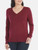 Kathlerine Barclay Extra Fine Merino Wool Sweater, Raspberry, Medium