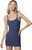 Florence by Mills Women's Sunburst Rib Cami Dress, Oceana, X-Large
