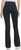 Jockey Women's High Rise Flared Legging Yoga Pant, Black Salt, Small
