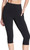 Skechers Gowalk Women's Active Stretch Moisture Wicking Capri Legging Pant, Black, Small
