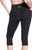 Skechers Gowalk Women's Active Stretch Moisture Wicking Capri Legging Pant, Black, Large