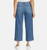 Ella Moss Women's Wide Leg Crop Pant, High Rise, Blue, 10