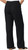 Briggs Women's Linen Rayon Blend Palazzo Pull On Pants, Black, Small