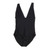 MIKOH One-Piece V-Neck Swimsuit, Black, Small