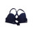 Calvin Klein Molded Underwire Pleated Convertible Bra Swim Top, Navy, Large