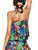 Desigual Women's Molly Top Swimsuit Top, Black Multi, Medium