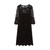 Desigual Lida Long Sleeve Lace Knit Dress, Black, Medium