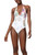 Desigual Women's Floral One Piece Swimsuit, White, Medium