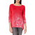 Desigual Women's Check Pullover Sweater, Poppy Red, Medium