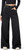 Florence by Mills Women's Total Softie Denim Wide Leg Jeans, Black Wash, 12