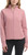 Jockey Women's Satin Stitch Yoga Jacket with Thumbholes, pink, Small