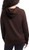 Danskin Women's Long Sleeve Melange Hoodie Pullover, Espresso Heather, Small