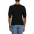 Ella Moss Women's Elbow Sleeve V-Neck Sweater, Black, Medium