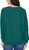 Buffalo David Bitton Women's Super Soft Fleece V-Neck Pullover Sweatshirt, Teal, X-Large