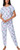 Disney Stitch Women's 2 Piece Ribbed Lounge Pajama Set, Blue, Small