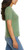 Jessica Simpson Women's Short Sleeve Pointelle Top, Green, X-Large