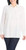 Hilary Radley Women's Roll Tab Sleeve Blouse, Long Sleeve, White, Medium