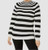 Tribal Women's Long-Sleeve Striped Mock-Neck Sweater, Multi, XS